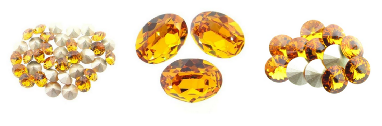 Swarovski Topaz Stones